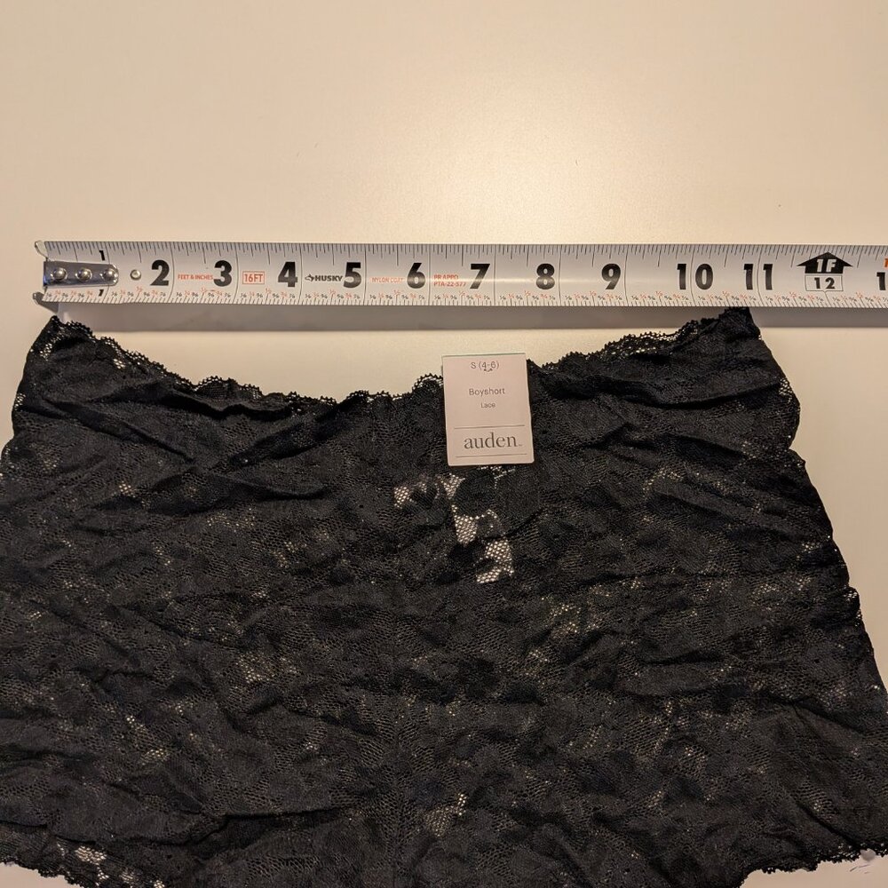 Auden Black Lace Boyshort Underwear NWT - Picture 2 of 7
